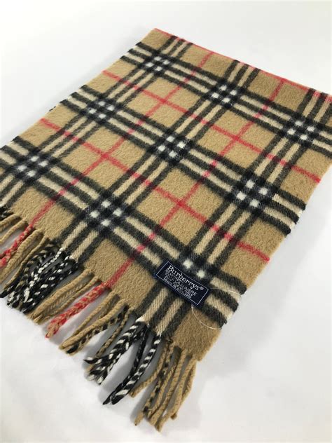 burberry vintage scarf label